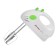 Mixer "Matryona" MA-012, manual, 150 watts, 7 speeds, 2 nozzles, white-green