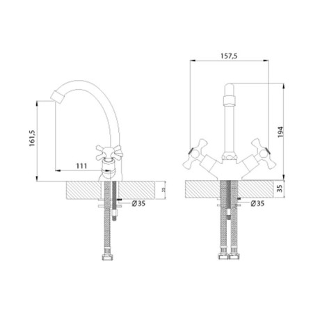 Rossinka h02-62 washbasin mixer-1