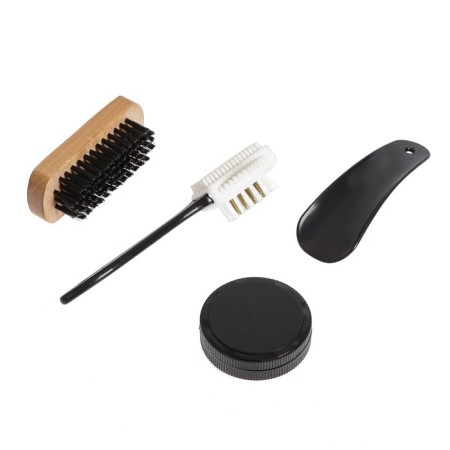 Gift set of roads for shoes "Gentleman": brush 2 pcs, sponge, shoulder blade-1