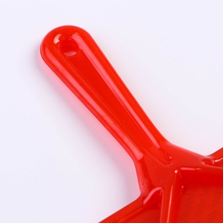Pucupors "Simple" with a transparent handle, with drops, 9.5 x 13.8 cm, red-3