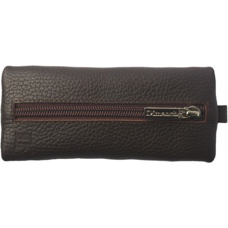 Key of zipper, length 15 cm, brown color