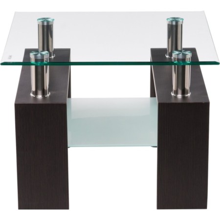 Comflowed table ST-052 chipboard/metal, wenge 60x60x45 cm-1