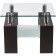 Comflowed table ST-052 chipboard/metal, wenge 60x60x45 cm