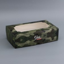 Gift folding box with a window, packaging, 