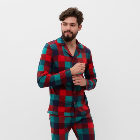 Pajama men's kaftan XMAS MOOD, size 56-1