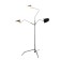 The floor lamp ST LUCE. SL305.405.03. SPRUZZO. 3x60 watts, E27, 155x155x205 cm, black color