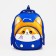 Baby backpack on lightning, 3 outer pockets, blue color
