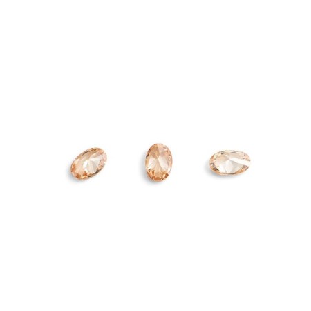 Crystals for volumetric inlay TNL “Oval”, No. 1, Shampan, 10 pcs