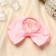 Hair elastic band Bant "Schoolgirl" double peas, 10 cm, white-pink