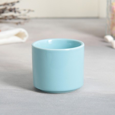 Tea couple ceramic Love Blue, mug 150 ml, saucer 17.5x8 cm, blue color-4