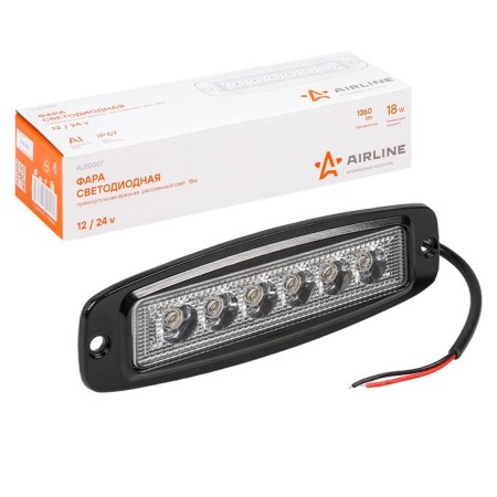Farah LED rectangular mortise 6LED, multiple light, 18W, 185x60x35mm, 12/24V