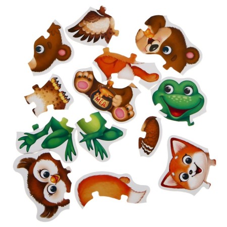 Maxi Puzzles with eyes "Forest animals"-1