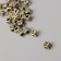 Beads for creativity plastic "Russian letters on a cube" gold set 20 grams 0.6x0.6 cm