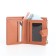 Women's wallet on the button, beige color