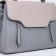 Magnet bag bag, external pocket, long belt, gray-blue color