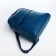 Women's backpack of artificial leather with lightning, 2 pockets, blue color