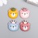 Decor for creativity Plastic "Bear with Crown" mix 2x2 cm