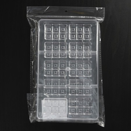 Tavoletta chocolate form for chocolate and sweets, 10 cells, 20 × 12 × 2.5 cm, 4.2 × 2.8 × 0.8 cm-3