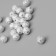 Beads for creativity plastic "Shard-zag" white-silver set 20 g 1x1x1 cm