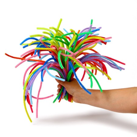 Wire with pile for crafts and decoration, set of 100 pcs., Mix color-2