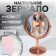 Mirror in gift packaging "Circle", bilateral, with an increase, D mirror surface 8.7 cm, golden color