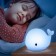 NLED-411-1W-W LED nightlight on batteries or from USB soft silicone white