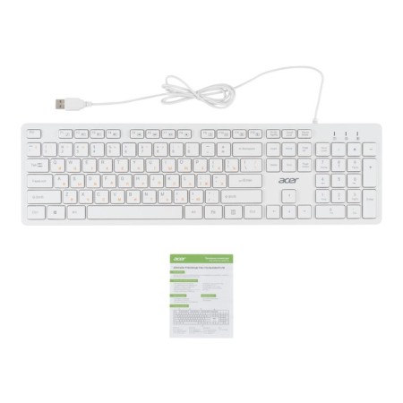 Keyboard Acer OKW123 White USB (zl.kbdee.00d)-8