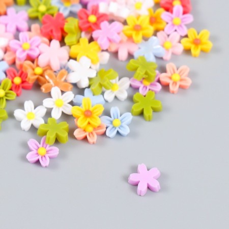Decor for creativity Plastic "Five -colored" set of 70 pcs mix 0.7x0.7 cm-2