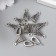 Bale (holder of d/pendant) Metal d/creativity "Points" silver G092B551 1.6x0.8 cm