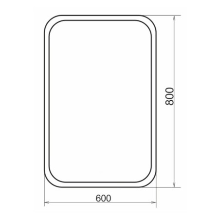 Comforty Pion 60 mirror, LED lighting, contactless sensor, 70x120 cm-1