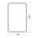 Comforty Pion 60 mirror, LED lighting, contactless sensor, 70x120 cm