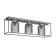 Morrison chandelier, 3x40W E27, black color, gold