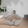 VAZA Ceramics Table "Bram" rhombus, 23.5x20 cm, silver