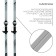Ski -adolescent set Winter Star: Skiing 150 cm, sticks 110 cm
