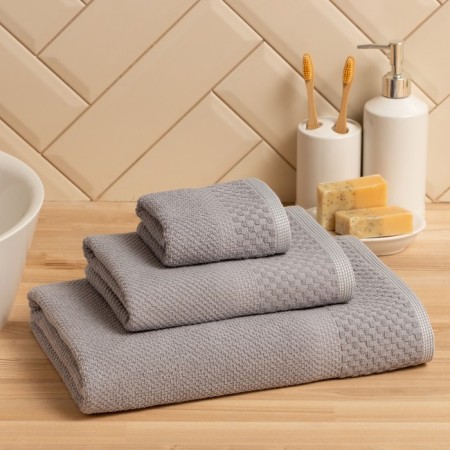 Trick towel Lovelife Royal 70x140 cm, gray color, 100% HL, 450 g/m2