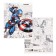 Notebook in a cage 24 sheets, 5 types of mix, cover covering cardboard, Avengers