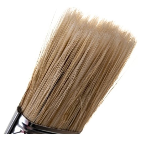 Brush flat bison 4-01011-025, natural bristles, plastic pen, 25mm-3