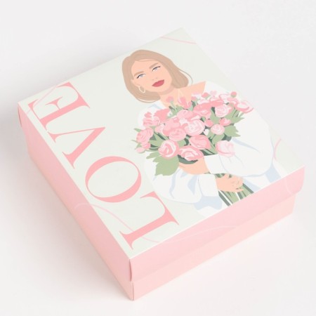 Подарочный набор термос и носки 3 пары KAFTAN "Love", размер 36-39 (23-25 см)-7