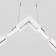 Corner power connector 15 cm, Exign, White