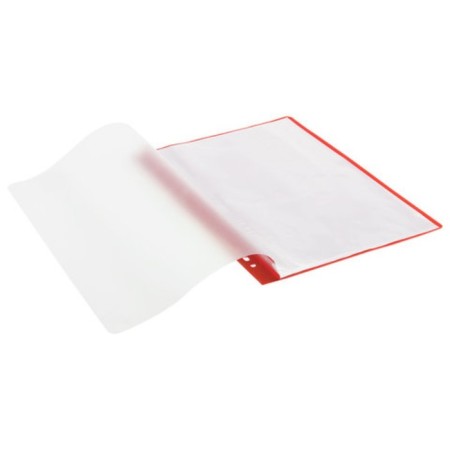 Folder with 10 A4 inserts, 160 μm, calligrata, with perforation, red-1