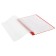 Folder with 10 A4 inserts, 160 μm, calligrata, with perforation, red
