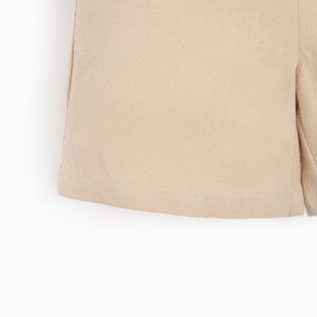 Set for a boy (shirt, shorts) minku beige color, height 146-10