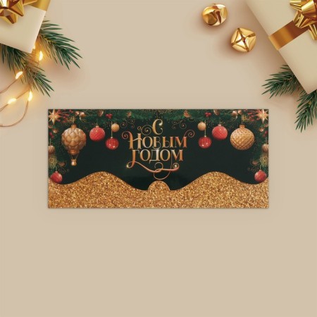 Set of molding envelopes "Happy New Year" 10 pieces, 17 x 8 cm, new year-16