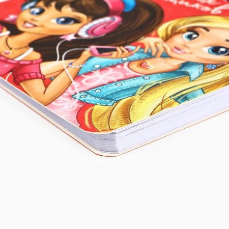 Gift set by notebook 48 sheets + handle "Girls"-3