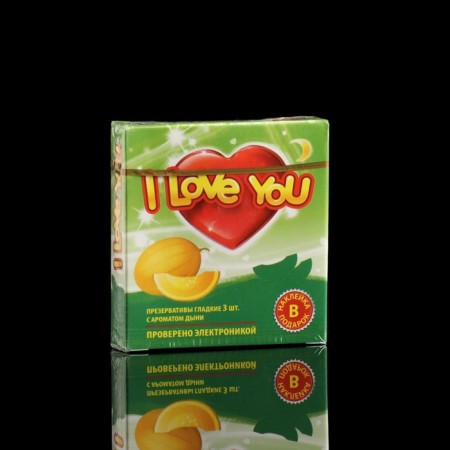 Condoms I Love You, with the aroma of fruit, 3 pcs.-2