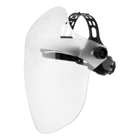 Protective Welder shield Visor Pro, polycarbonate, plastic headband, ratchet mechanism