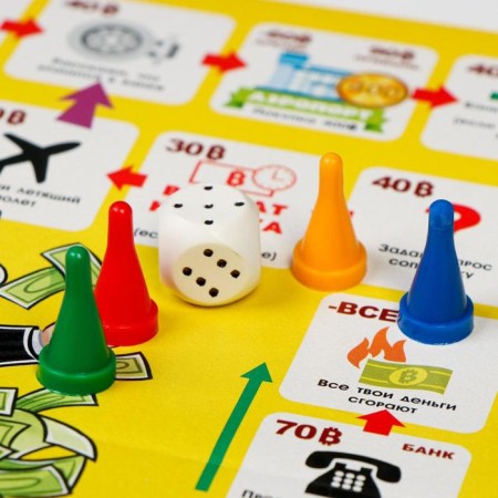 Board game "I am banker" 3 in 1: game+quiz+phantas, field 27 x 41 cm-2