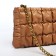 Lightning bag, long chain, brown color