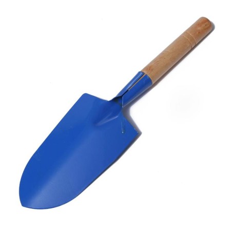 A set of garden tools, 3 objects: scoop, looser, fork, length 28 cm, wooden handles, Greengo-6