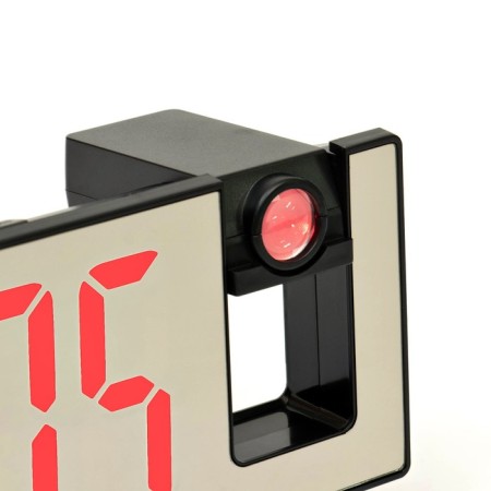Clock - Electronic desk an alarm clock with a projection on the ceiling, thermometer, calendar, USB-4